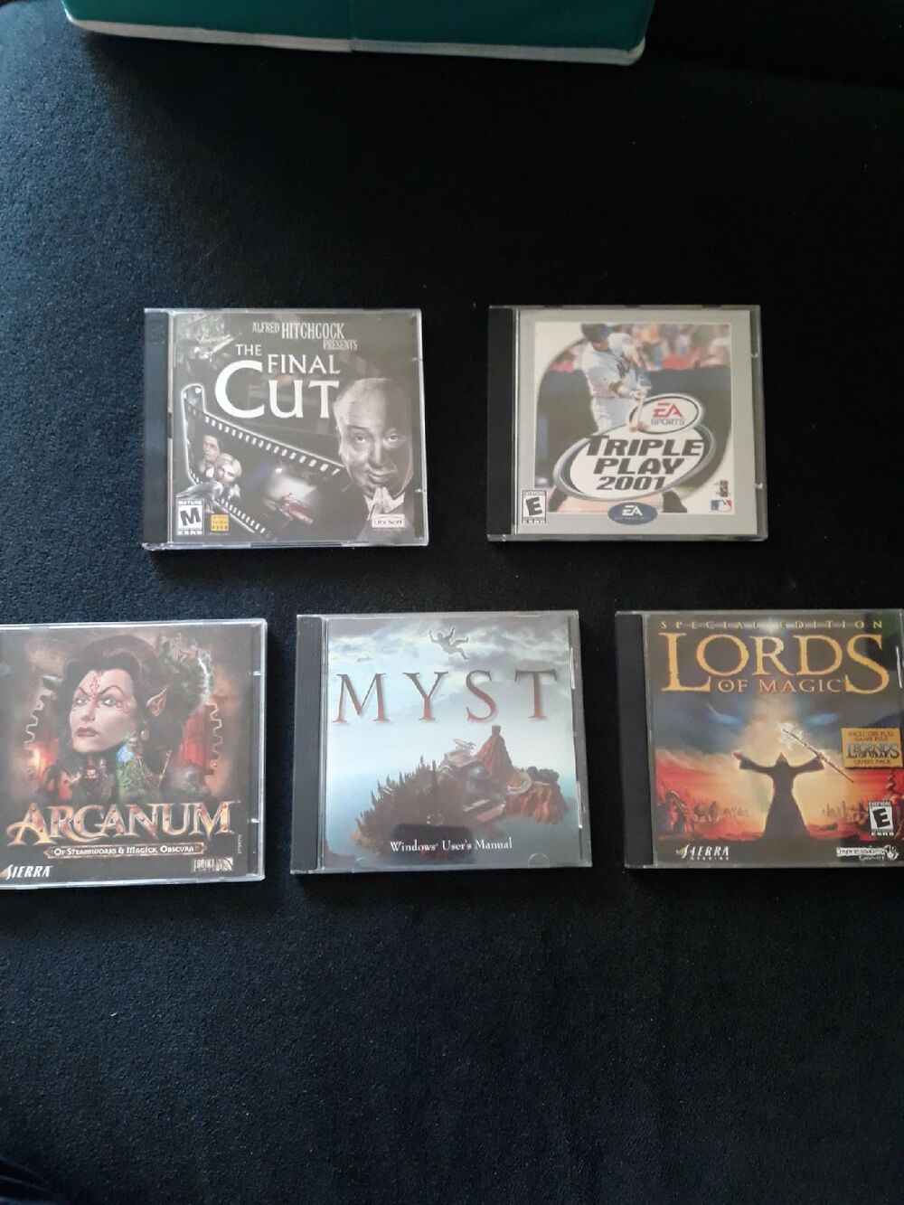 Lords of Magic, Arcanum, EA Sports Triple Play, Alfred Hitchcock The Final Cut.